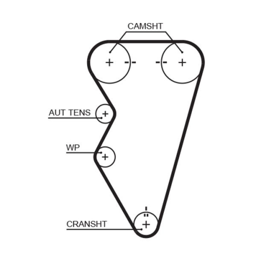 Water Pump & Timing Belt Kit Gates KP15497XS Powergrip® for