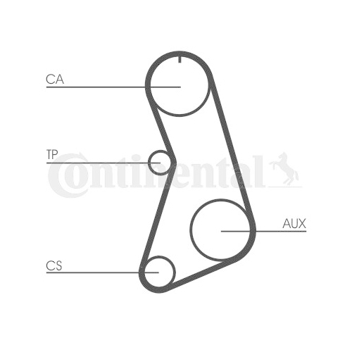 Zahnriemen Continental Ctam CT647 für Citroën Fiat Lancia Peugeot Renault Seat