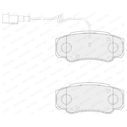 Bremsbelagsatz Scheibenbremse Ferodo FVR4054 Premier Eco Friction für Nissan