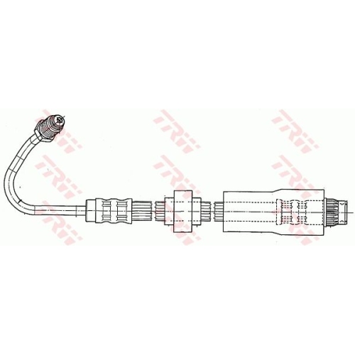 Bremsschlauch Trw PHB542 für Renault Hinterachse Hinterachse Links Links