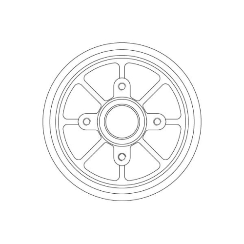 Bremstrommel Trw DB4310MR für Citroën Peugeot Hinterachse