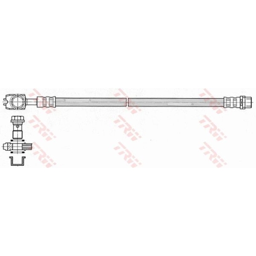 Bremsschlauch Trw PHD484 für Audi Seat Hinterachse Links Rechts