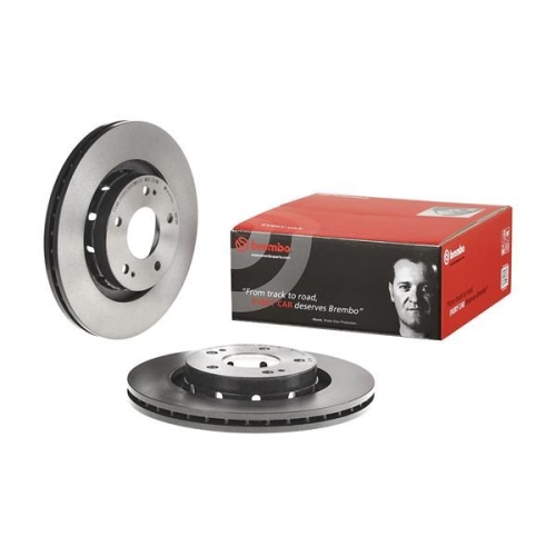 2X Brembo Bremsscheibe Prime Line - Uv Coated für Citroën Mitsubishi