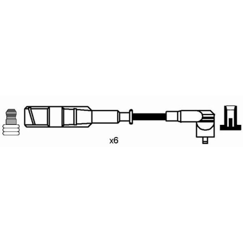 Zündleitungssatz Ngk 0932 für Audi Seat Skoda VW Lamborghini Bentley