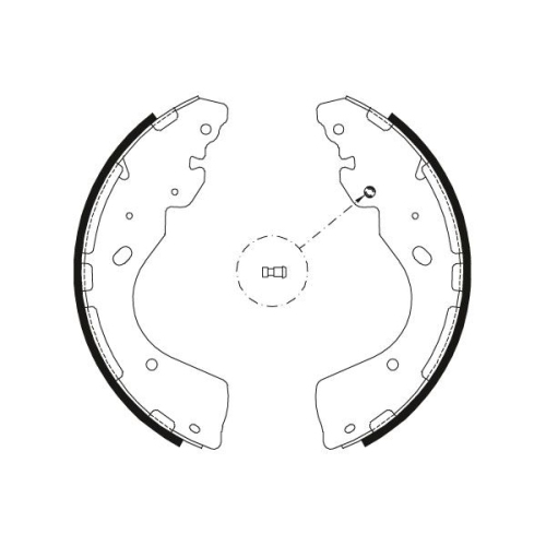 Bremsbackensatz Trw GS8797 für Ford Nissan Ford Usa Hinterachse