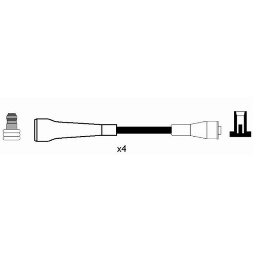 Zündleitungssatz Ngk 8234 für Renault Dacia