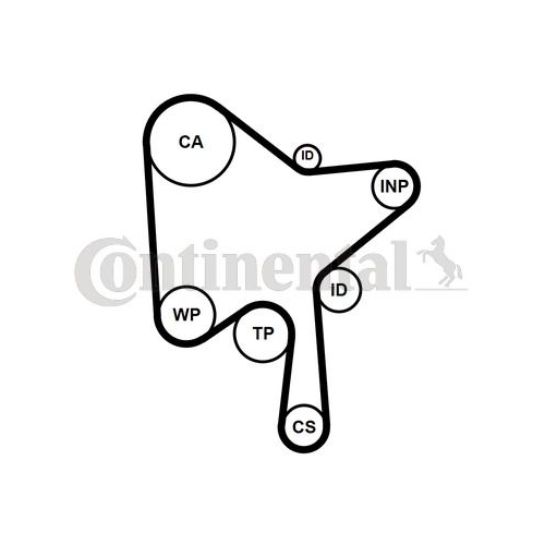 Wasserpumpe + Zahnriemensatz Continental Ctam CT1216WP1 für