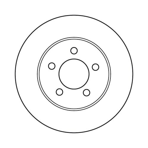 TRW 1X Bremsscheibe Vorderachse für Chrysler Jeep