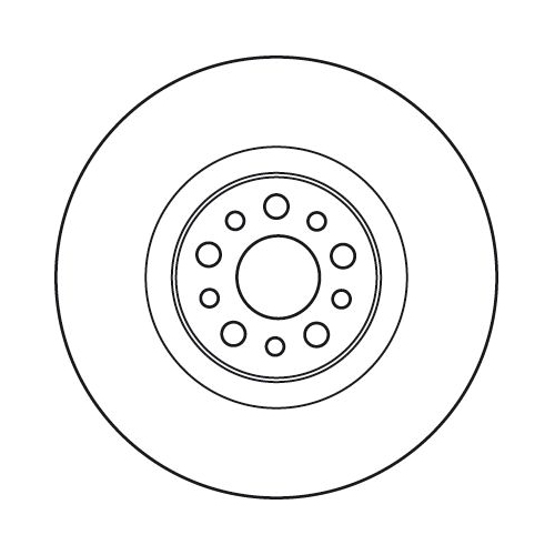 TRW 1X Bremsscheibe Vorderachse für Citroën Fiat Lancia Peugeot