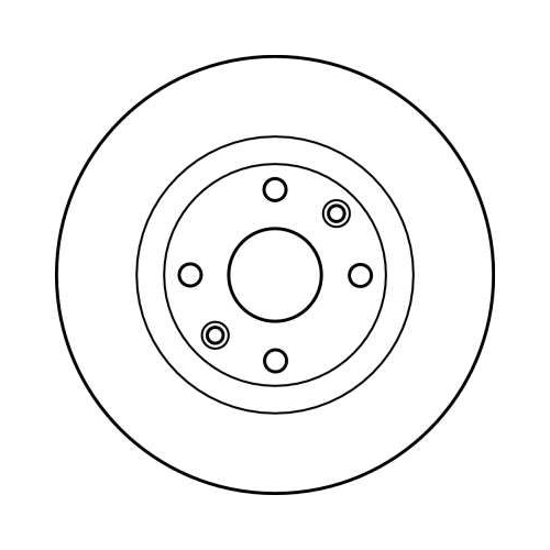 TRW 2X Bremsscheibe Vorderachse für Lada Nissan Renault Dacia