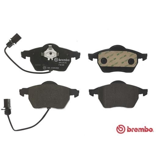 Bremsbelagsatz Scheibenbremse Brembo P85085 Prime Line für Audi Seat Skoda VW