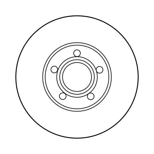 TRW 2X Bremsscheibe Vorderachse für Audi Seat Skoda VW