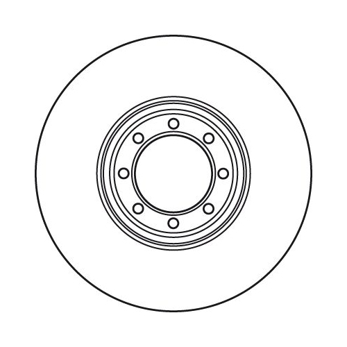 TRW 1X Bremsscheibe Hinterachse für Iveco