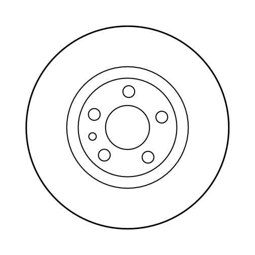 TRW 2X Bremsscheibe Vorderachse für Citroën Fiat Lancia Peugeot