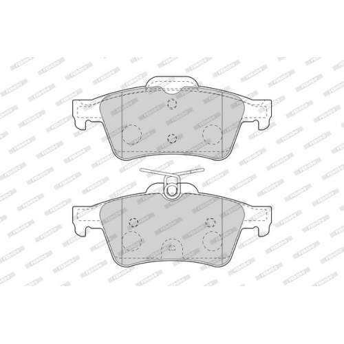 Bremsbelagsatz Scheibenbremse Ferodo FDB4935 Premier Eco Friction für Peugeot