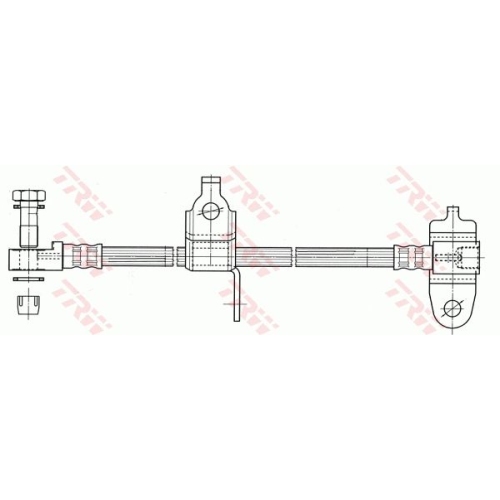 Bremsschlauch Trw PHD990 für Ford Vorderachse Vorderachse Rechts Rechts