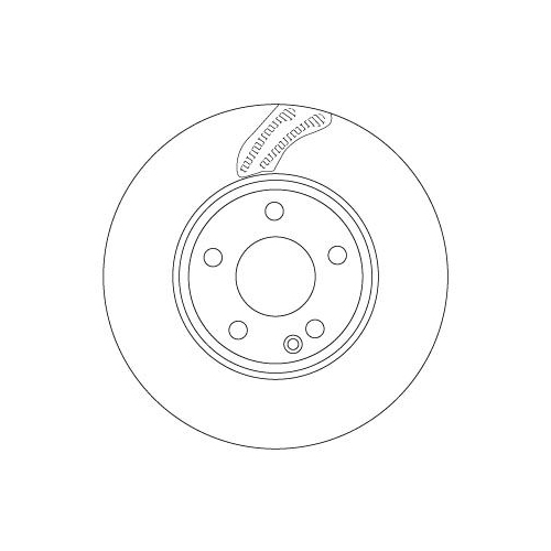 TRW 2X Bremsscheibe Vorderachse für Mercedes Benz