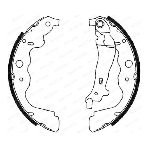 Bremsbackensatz Ferodo FSB4031 Premier für Lada Mercedes Benz Mercedes Benz