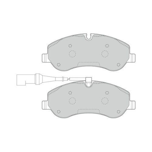 Bremsbelagsatz Scheibenbremse Ferodo FVR4909 Premier Eco Friction für Ford