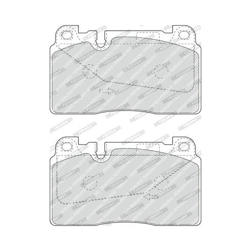 Bremsbelagsatz Scheibenbremse Ferodo FDB4908 Premier Eco Friction für Audi