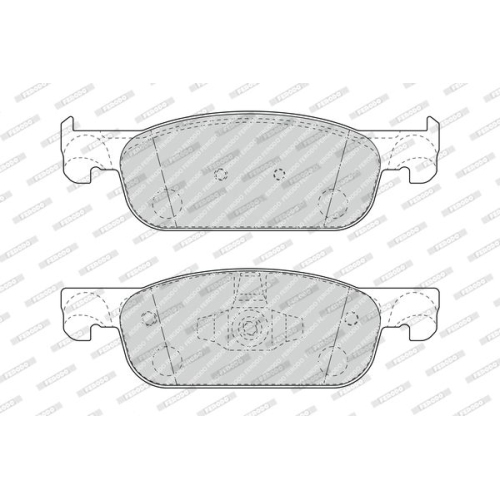 Bremsbelagsatz Scheibenbremse Ferodo FDB4907 Premier Eco Friction für Lada Dacia