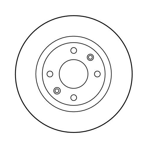 TRW 2X Bremsscheibe Vorderachse für Citroën Peugeot