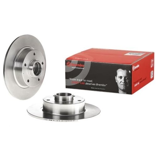 1X Brembo Bremsscheibe Prime Line - With Bearing Kit für Renault