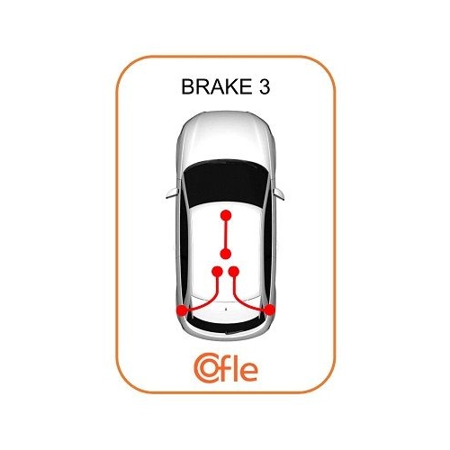Seilzug Feststellbremse Cofle 10.4728 für Citroën Fiat Peugeot Hinten Links