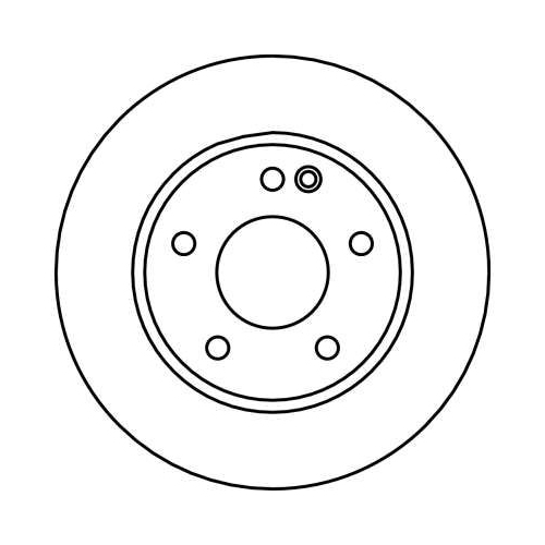 TRW 2X Bremsscheibe für Mercedes Benz