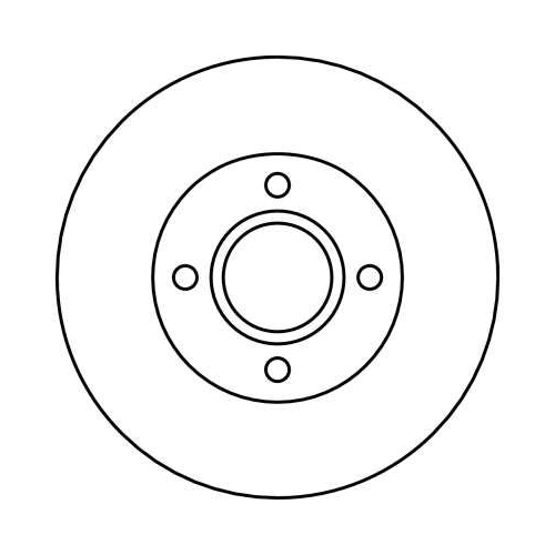 TRW 2X Bremsscheibe Vorderachse für Ford Mazda