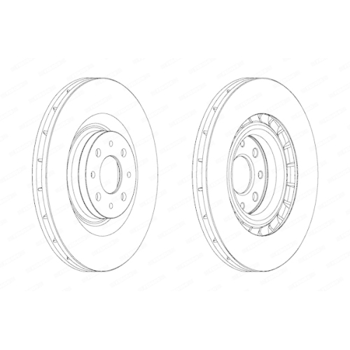 Ferodo 2X Bremsscheibe Vorderachse Premier für Chrysler Fiat Lancia