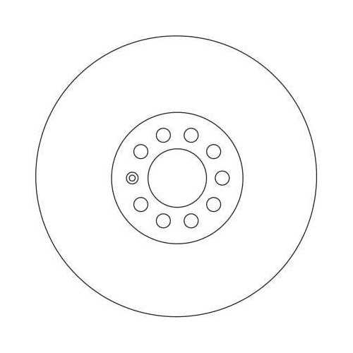 TRW 2X Bremsscheibe Vorderachse für Audi Seat Skoda VW