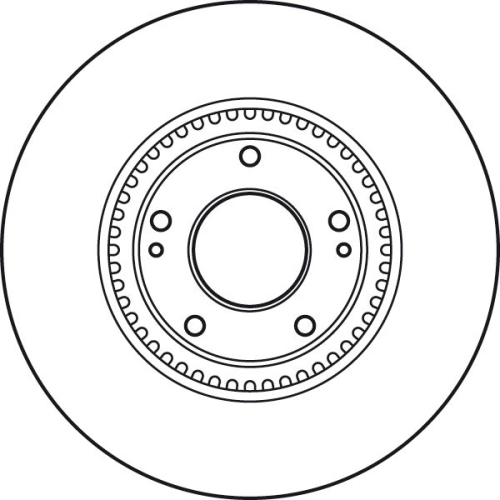 TRW 1X Bremsscheibe Vorderachse für Hyundai Kia