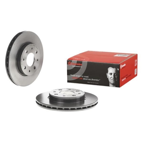 2X Brembo Bremsscheibe Vorderachse Prime Line - Uv Coated für Fiat Ford