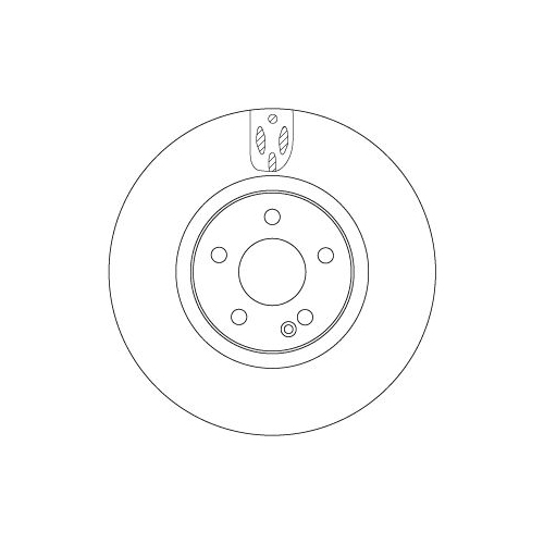 TRW 1X Bremsscheibe für Mercedes Benz