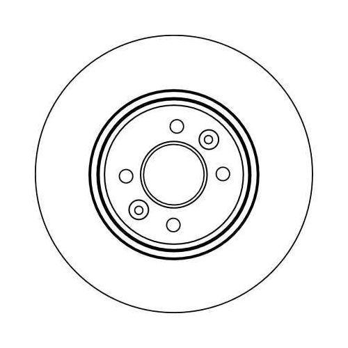 TRW 2X Bremsscheibe Vorderachse für Renault Dacia