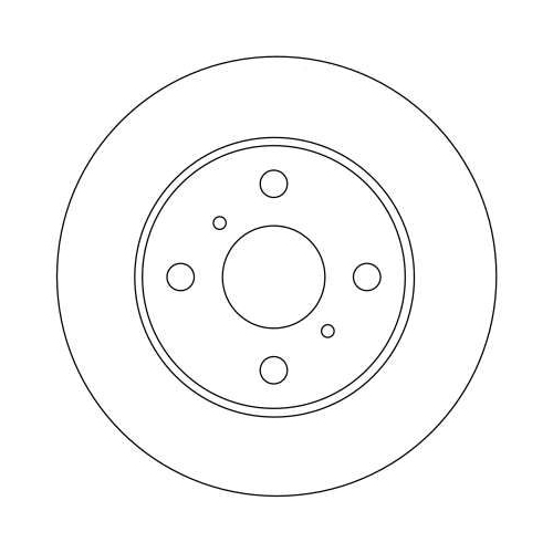 TRW 2X Bremsscheibe Vorderachse für Toyota Toyota (faw)