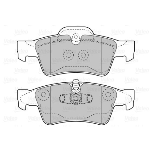 Bremsbelagsatz Scheibenbremse Valeo 598802 für Mercedes Benz Mercedes Benz