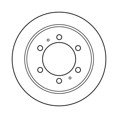 TRW 2X Bremsscheibe Hinterachse für Ssangyong Daewoo