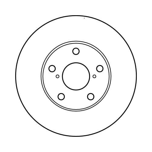 TRW 2X Bremsscheibe Vorderachse für Toyota