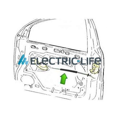 Seilzug Türentriegelung Electric Life ZR35148 für Alfa Romeo Vorne Links