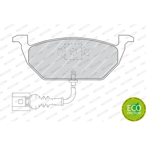 Bremsbelagsatz Scheibenbremse Ferodo FDB1398 Premier Eco Friction für Audi Seat