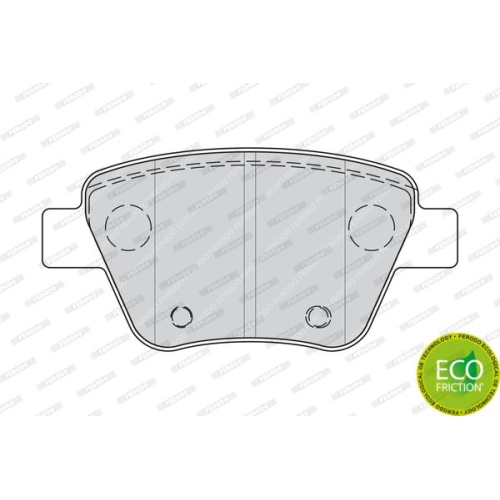 Bremsbelagsatz Scheibenbremse Ferodo FDB4316 Premier Eco Friction für Audi Seat