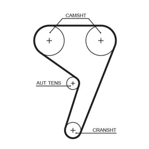 Timing Belt Kit Gates K025433XS Powergrip® for Ford Volvo