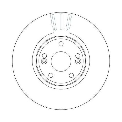 TRW 1X Bremsscheibe Vorderachse für Renault