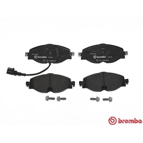 Bremsbelagsatz Scheibenbremse Brembo P85126 Prime Line für Audi Seat Skoda VW