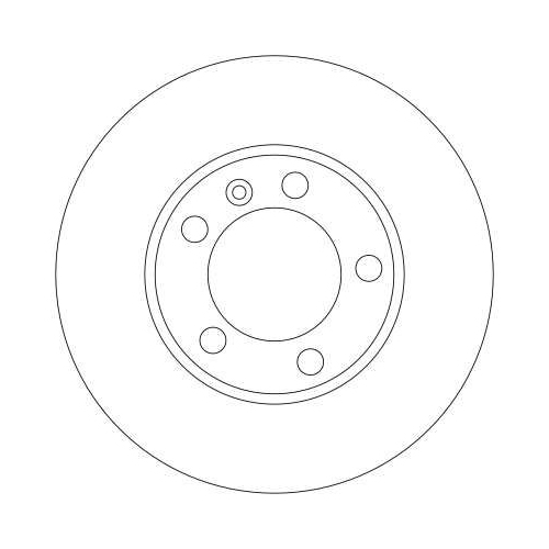 TRW 1X Bremsscheibe Vorderachse für Nissan Opel Renault Vauxhall