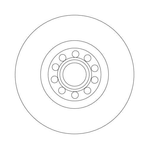 TRW 1X Bremsscheibe Vorderachse für Audi Seat Skoda