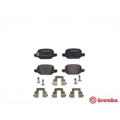 Bremsbelagsatz Scheibenbremse Brembo P23150 Prime Line für Fiat Hinterachse