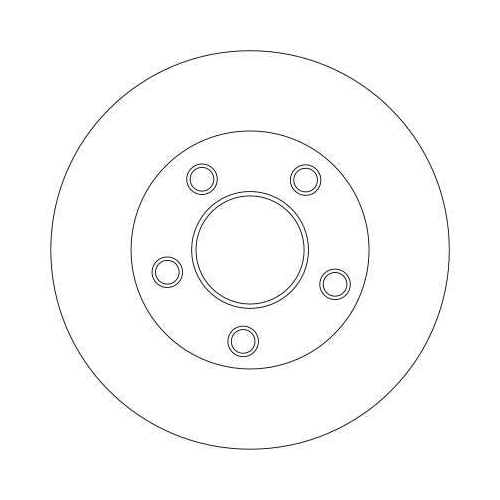 TRW 1X Bremsscheibe Hinterachse für Nissan Opel Renault Vauxhall